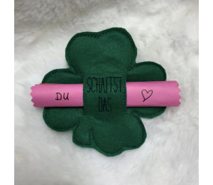 Stickdatei - ITH Klee "Du schaffst das"